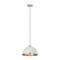 Z-Lite Landry 1 Light Pendant, Matte White & Brushed Nickel 1004P14-MW-BN - alternate 3